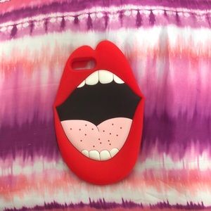 Red lips iPhone case